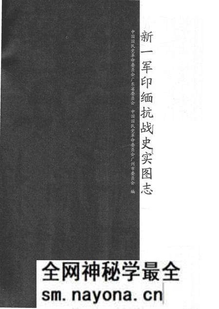 《新一军印缅抗战史实图志》.pdf电子版_其他志预览图1