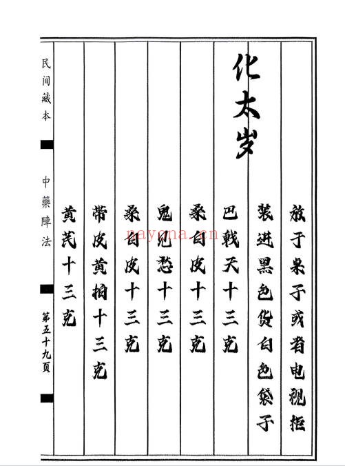 民间藏本中药阵法97页PDF 中医秘法