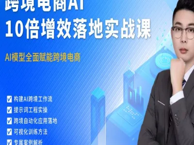 跨境电商AI10倍增效落地实战课-金紫塔跨境电商教程打包下载2025