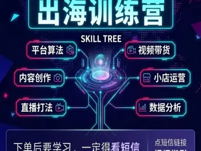 2026出海训练营-乘风出海训练营tiktok跨境电商教程打包下载