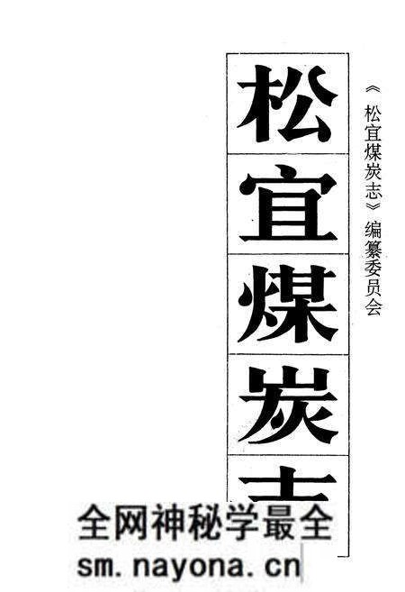 《《松宜煤炭志》》.pdf电子版_湖北省志预览图1