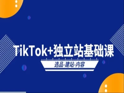 TikTok+独立站基础课-觅和跨境电商教程打包下载2026