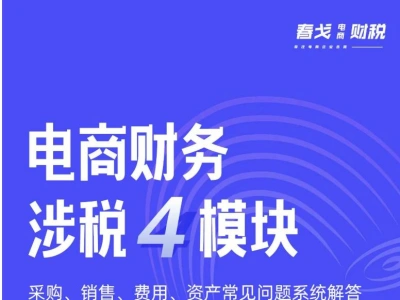 电商财税涉税4模块系统解答(适合有基础的财务)电商财税教程2025