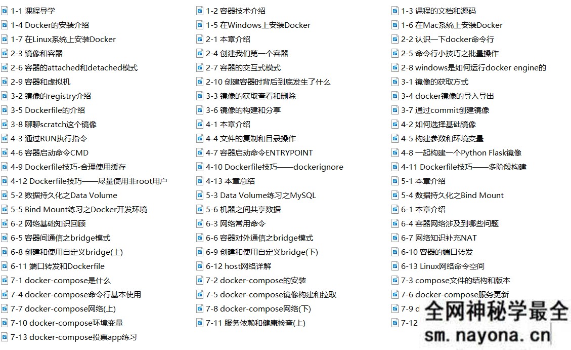 全面的Docker 系统性入门+进阶实践(2021最新版)|完结无秘