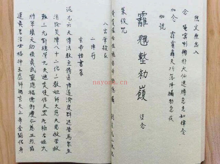 洞神刘天君神霄雷法集