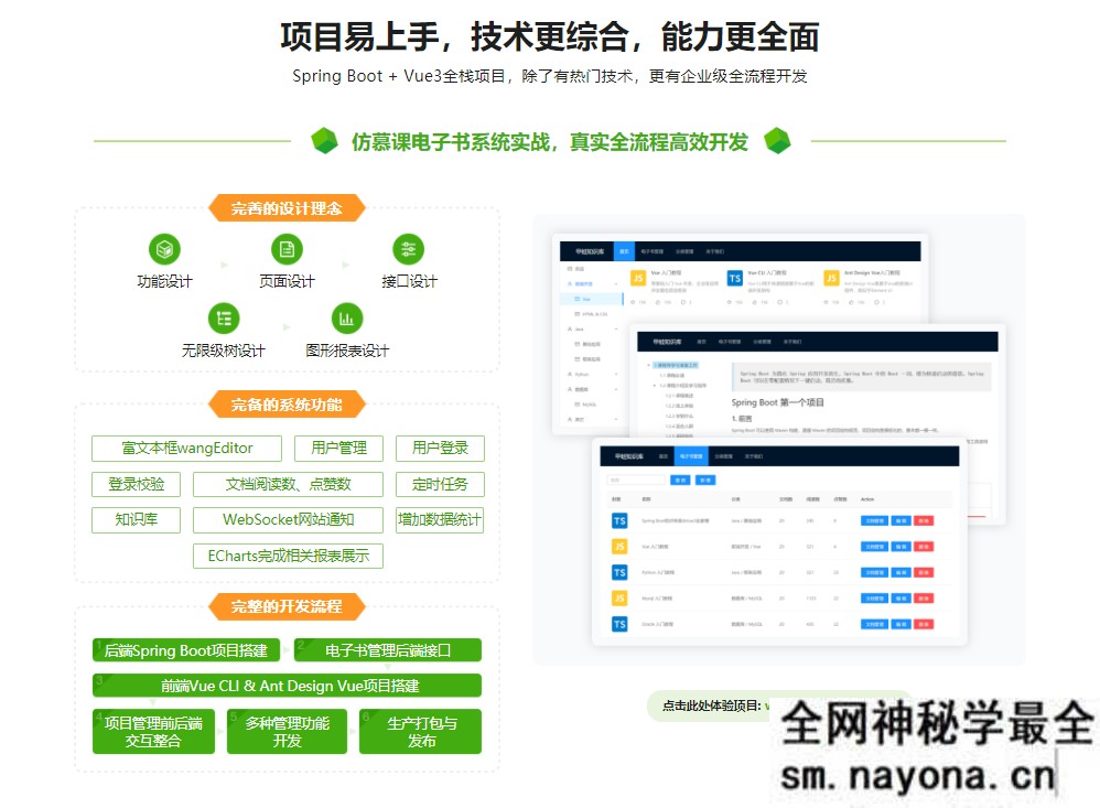 【JAVA】Spring Boot + Vue3 前后端分离,实战wiki知识库系统|完结无秘|百度云下载