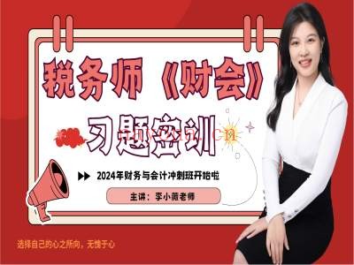 2024年税务师考试财务与会计习题密训(含以题带点、模拟试题、冲刺串讲)