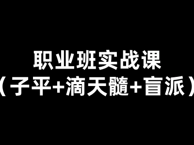 职业班实战课（子平+滴天髓+盲派）