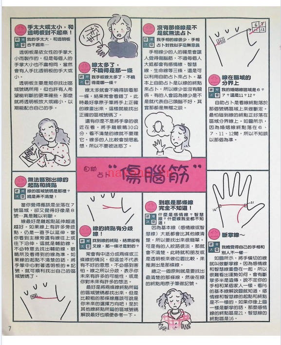 自助手相占卜92页PDF 手相教程