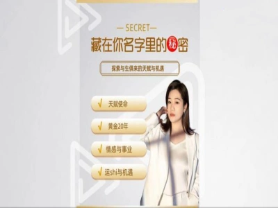 生命数字系统课