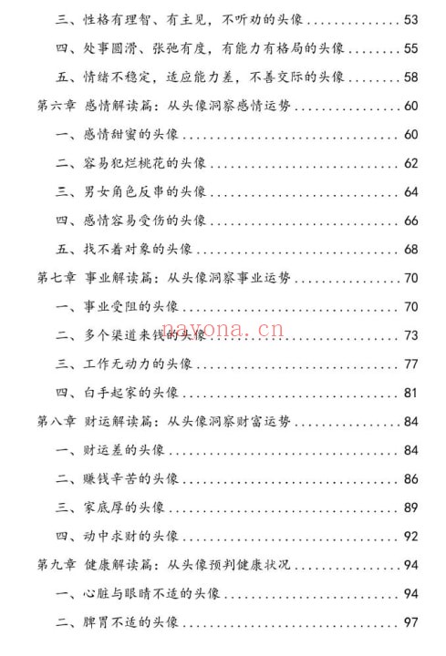 司天喜《微信头像-大师传承班》301页 手相面相 第2张-古籍汇典 司天喜《微信头像-大师传承班》301页 手相面相 第2张
