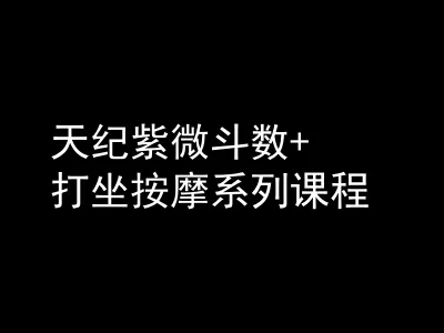 天纪紫微斗数+打坐按摩系列课程