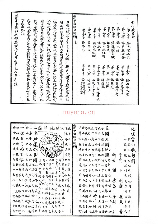 地理雪心赋句解