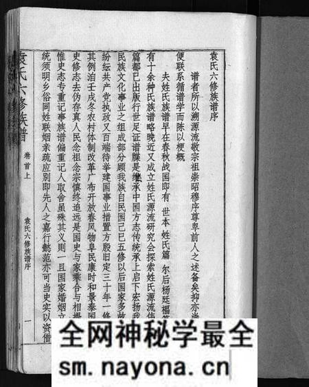 湖南袁氏族谱-袁氏六修族谱 [4卷,及卷首].pdf电子版预览图1