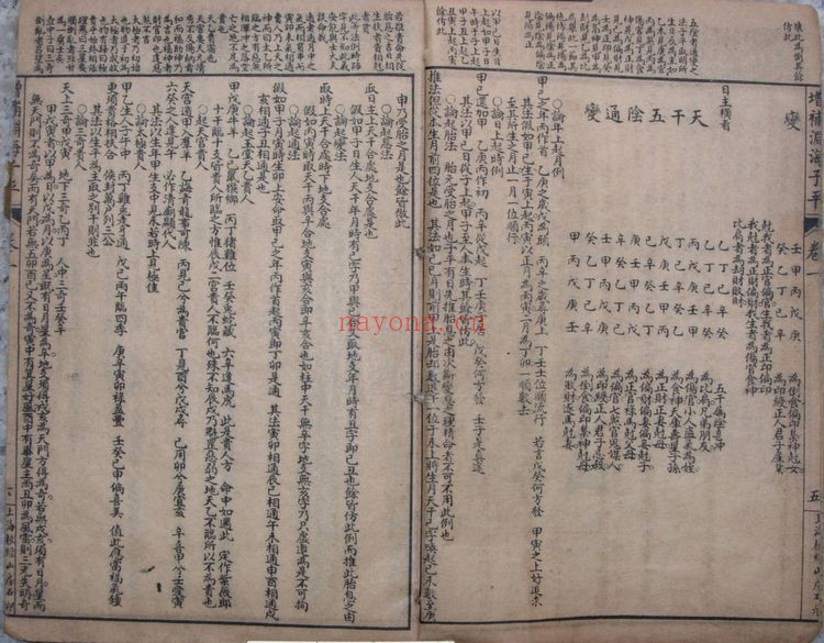 宋朝徐升着《渊海子平 古本五卷本》PDF电子书（51页）
