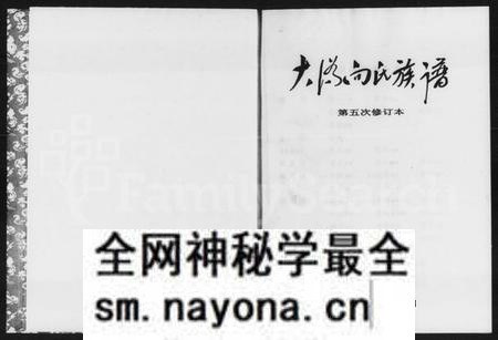 湖南向氏族谱-大沩向氏族谱 [3卷,首1卷].pdf电子版预览图1