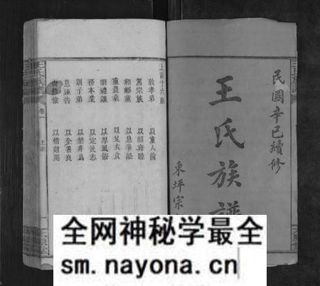 湖南王氏族谱-王氏族谱[8卷].pdf电子版预览图1