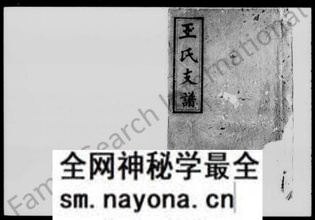 湖南王氏族谱-王氏支谱 [10卷].pdf电子版预览图1