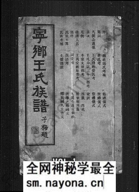 湖南王氏族谱-宁乡王氏族谱 [12卷].pdf电子版预览图1