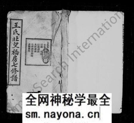 湖南王氏族谱-王氏北望桥房七修谱 [6卷].pdf电子版预览图1