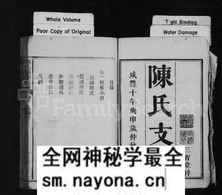 湖南陈氏族谱-陈氏支谱 [7卷].pdf电子版预览图1