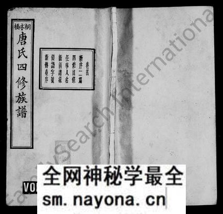 湖南唐氏族谱-桐木桥唐氏族谱 [8卷,含首1卷].pdf电子版预览图1