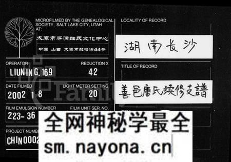湖南唐氏族谱-唐氏支谱 [19卷,含首1卷,末1卷].pdf电子版预览图