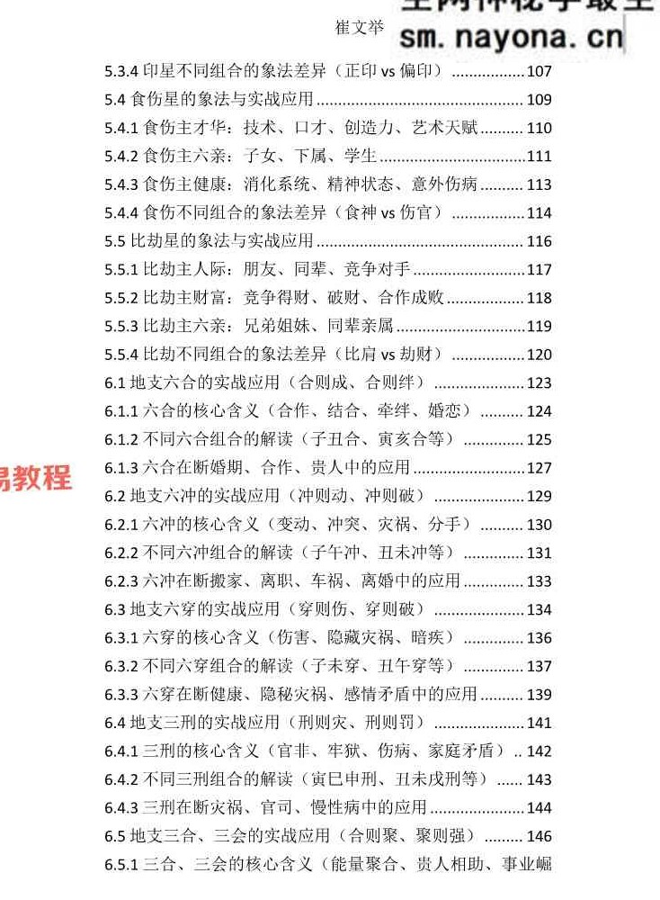 《崔文举盲派八字命理核心断法精髓-格局+做功+象法+应期》.pdf 275页