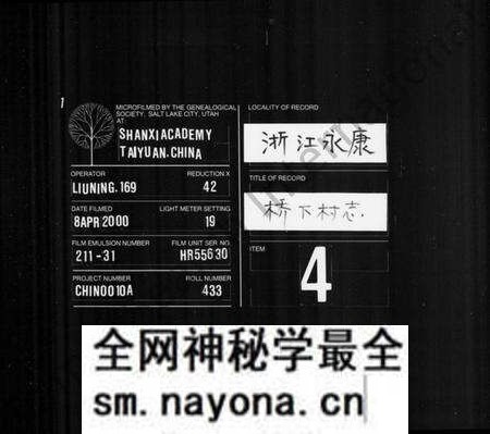 浙江多姓氏族谱-桥下村志.pdf电子版预览图