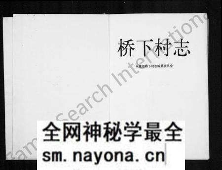 浙江多姓氏族谱-桥下村志.pdf电子版预览图2
