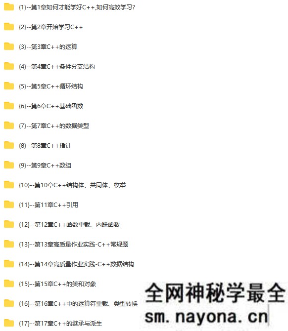 CC++从0到1系统精讲项目开发综合基础课|32章完结无密