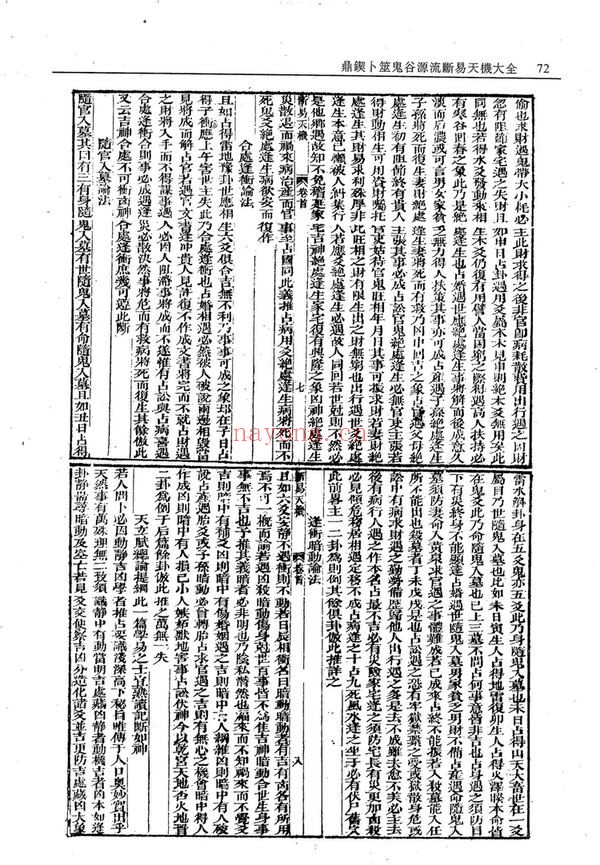 《鼎锲卜筮鬼谷源流断易天机大全》PDF电子书（82页）