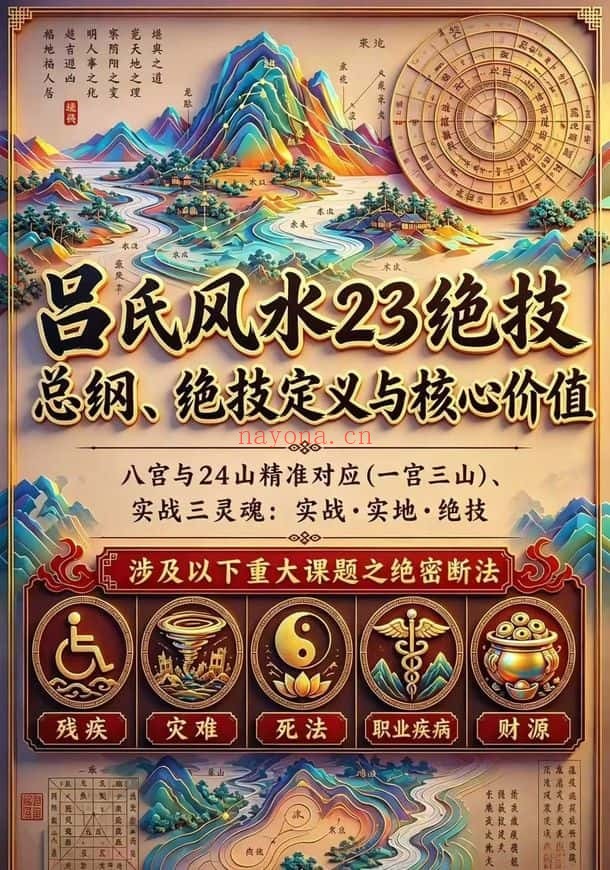 吕氏风水23绝技内部整理版412页PDF 风水秘本