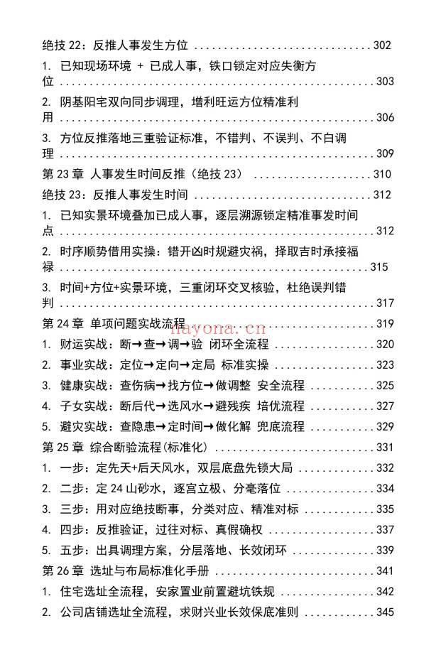 吕氏风水23绝技内部整理版412页PDF 风水秘本