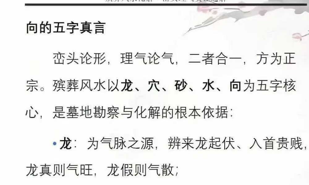 王进武师尊-祝安茂《殡葬风水化解·峦头理气实证通解》231页