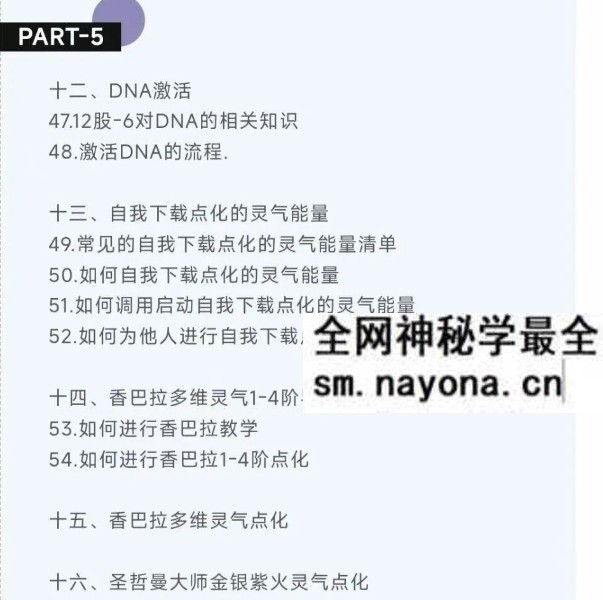 AFO香巴拉灵气全阶理论+点化 16集视频
