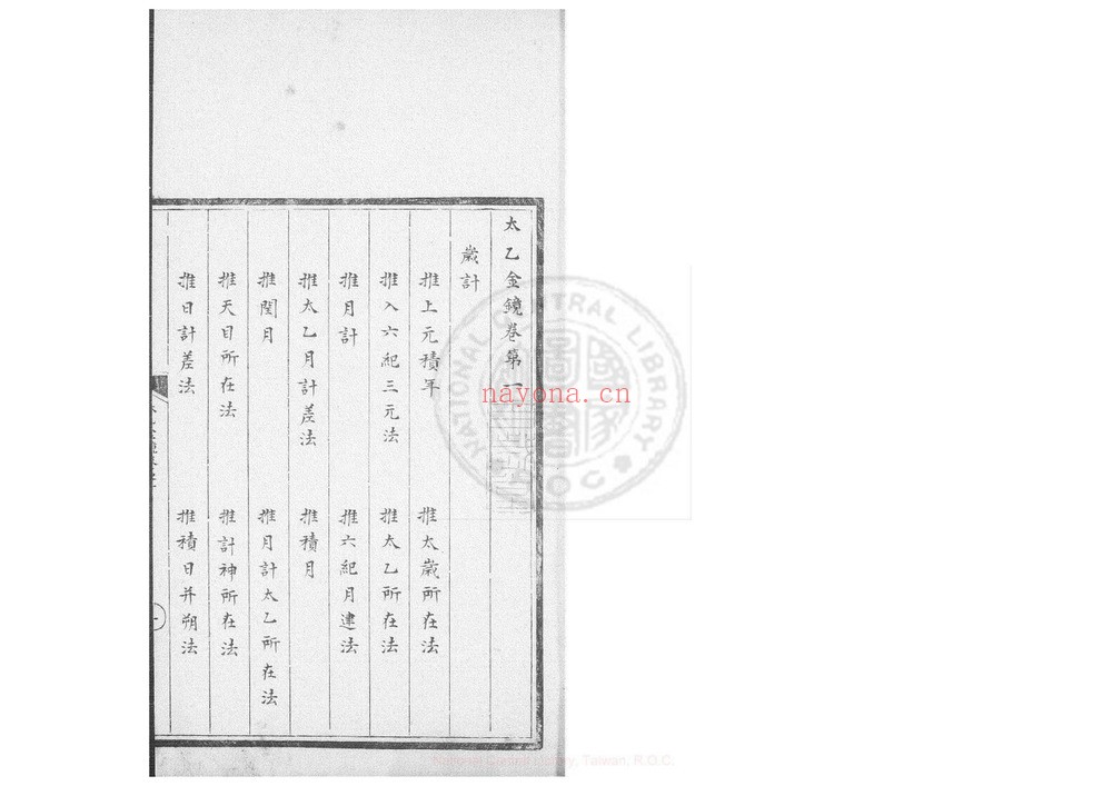 《太乙金镜式经 十卷》PDF电子书（124页）