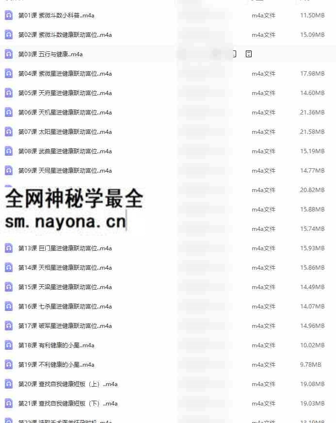 猪猪金水紫微斗数健康专题音频22集百度盘下载