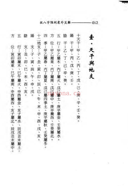 王韶华从八字预测意外灾难191页PDF 八字教程