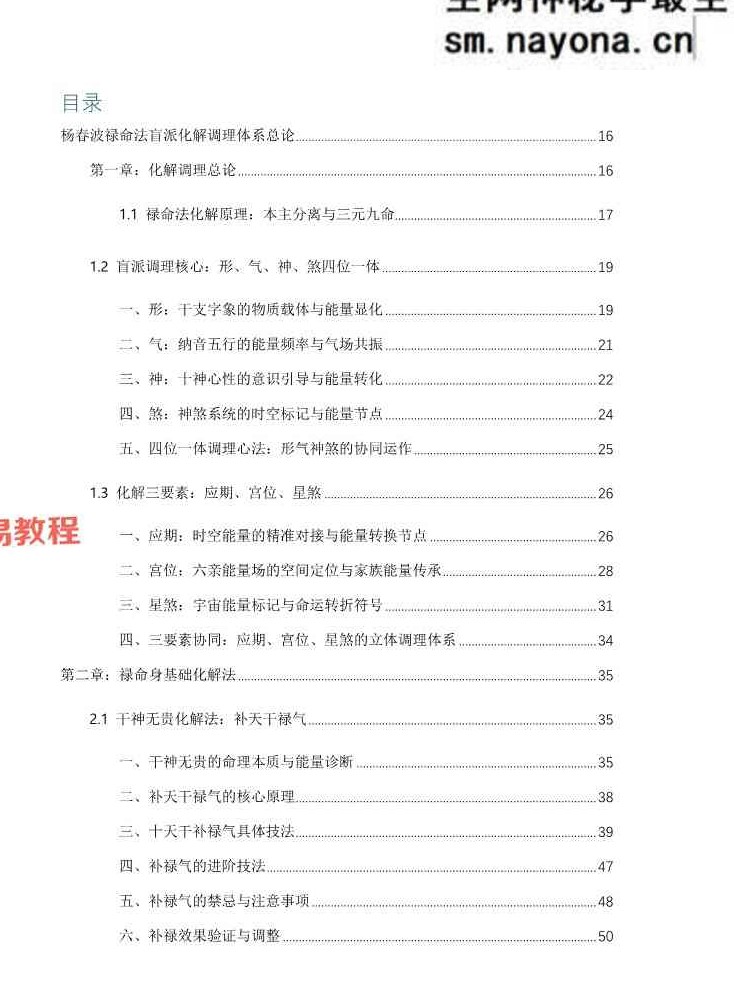 杨春波禄命法盲派八字化解调理A4铜版.pdf 372页