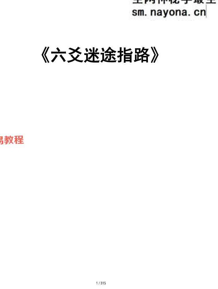 六爻迷途指路.pdf 310页