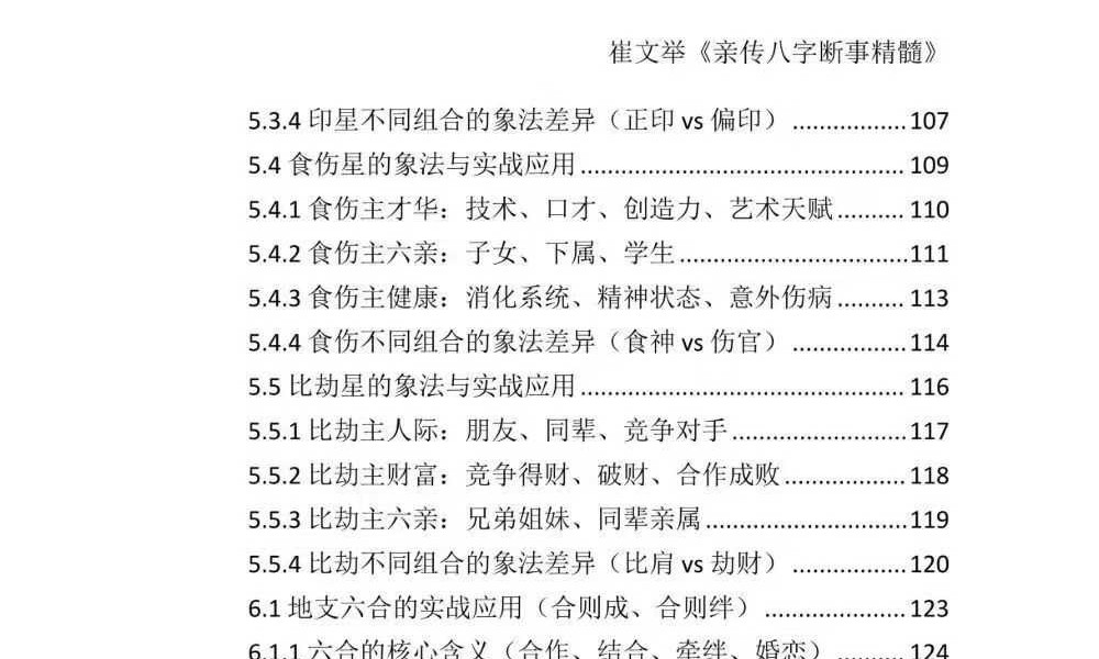 《崔文举盲派八字命理核心断法精髓-格局+做功+象法+应期》275页