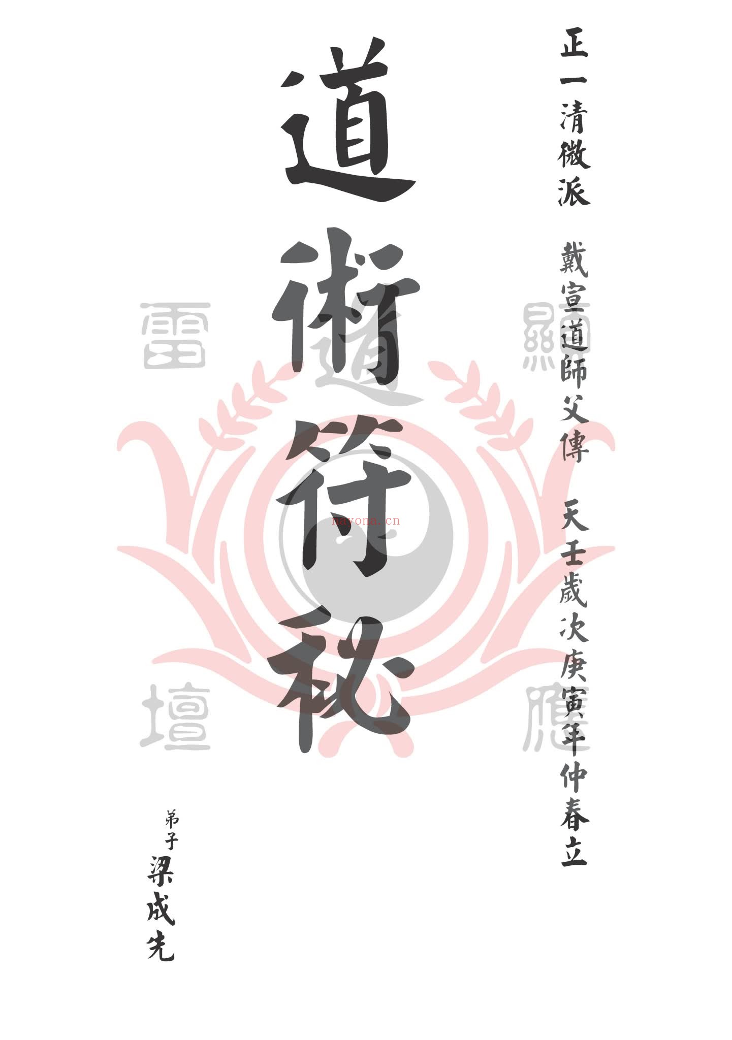 《戴家道术符秘一宗》PDF电子书（51页）
