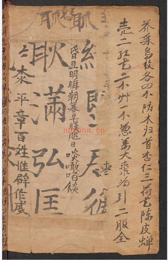 中医民间方药家藏医药抄本155页PDF 中医秘方