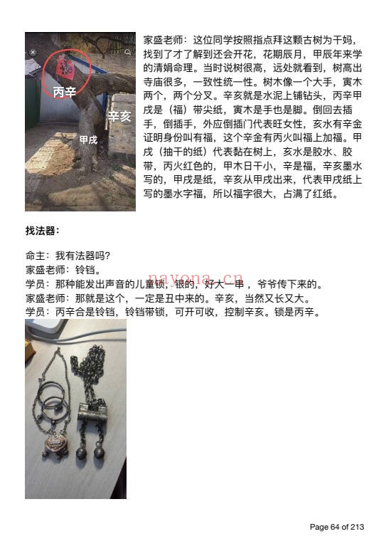 杨清娟弟子陈家盛丙午开悟班微信案例集213 盲派命理