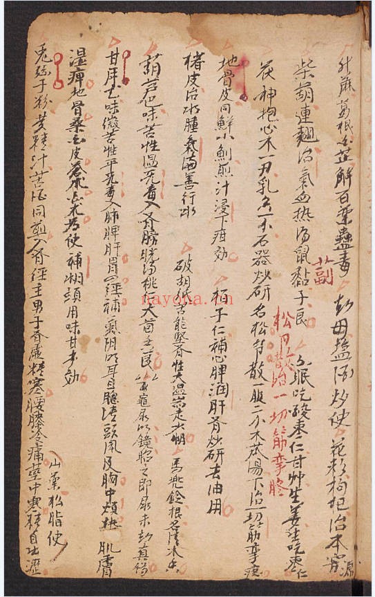 中医民间方药家藏医药抄本155页PDF 中医秘方