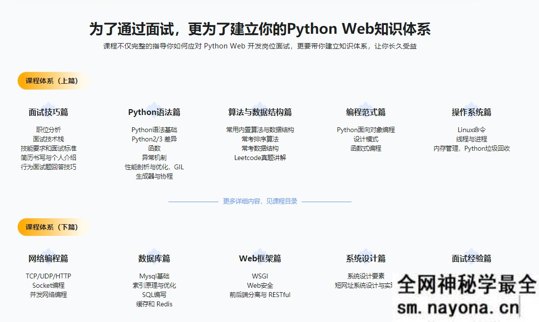 【Python】Python工程师面试宝典 一线大厂资深面试官亲授