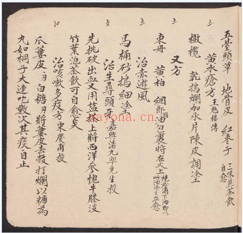 古籍应验良方97页PDF 中医验方