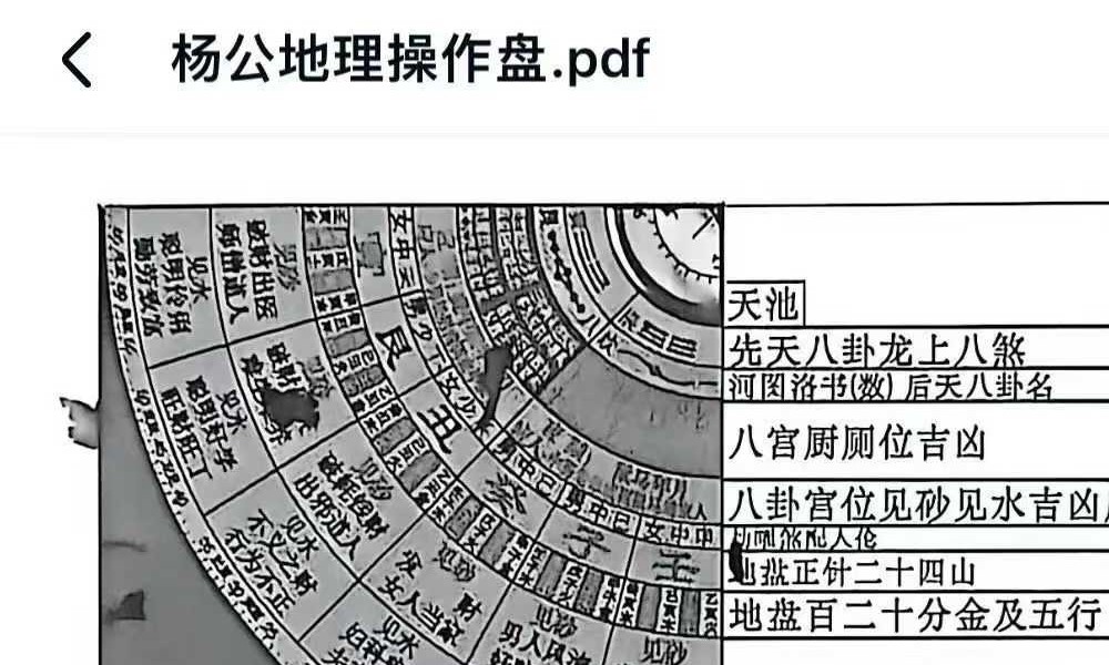 《杨公地理操作盘》225页 杨公风水 祖传秘笈罗经实战案例解析