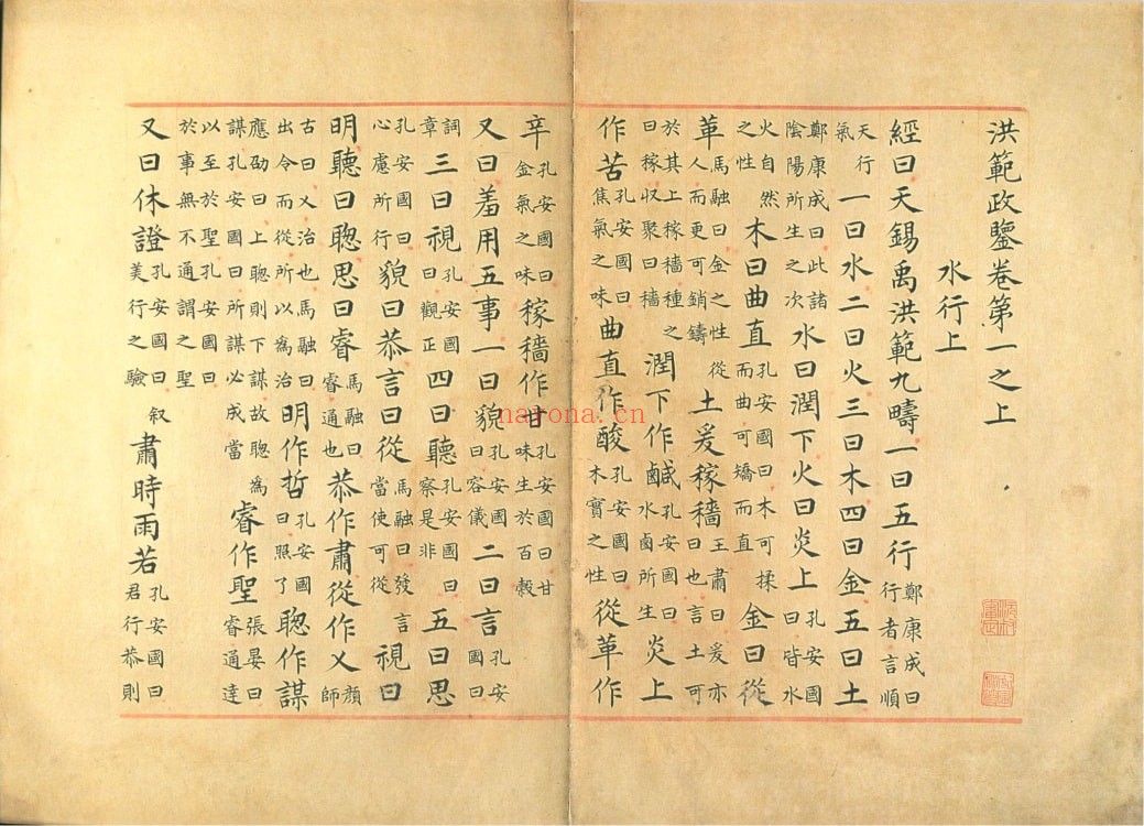 《洪范政鉴》十三册.[宋]赵祯撰.宋淳熙十三年内府写本 易学 第2张